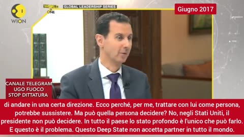 2017, ASSAD "TRUMP È SOLO UN ESECUTORE DEL DEEP STATE"