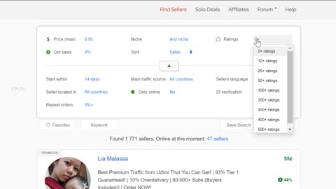 How to buy on Udimi Solo Ads