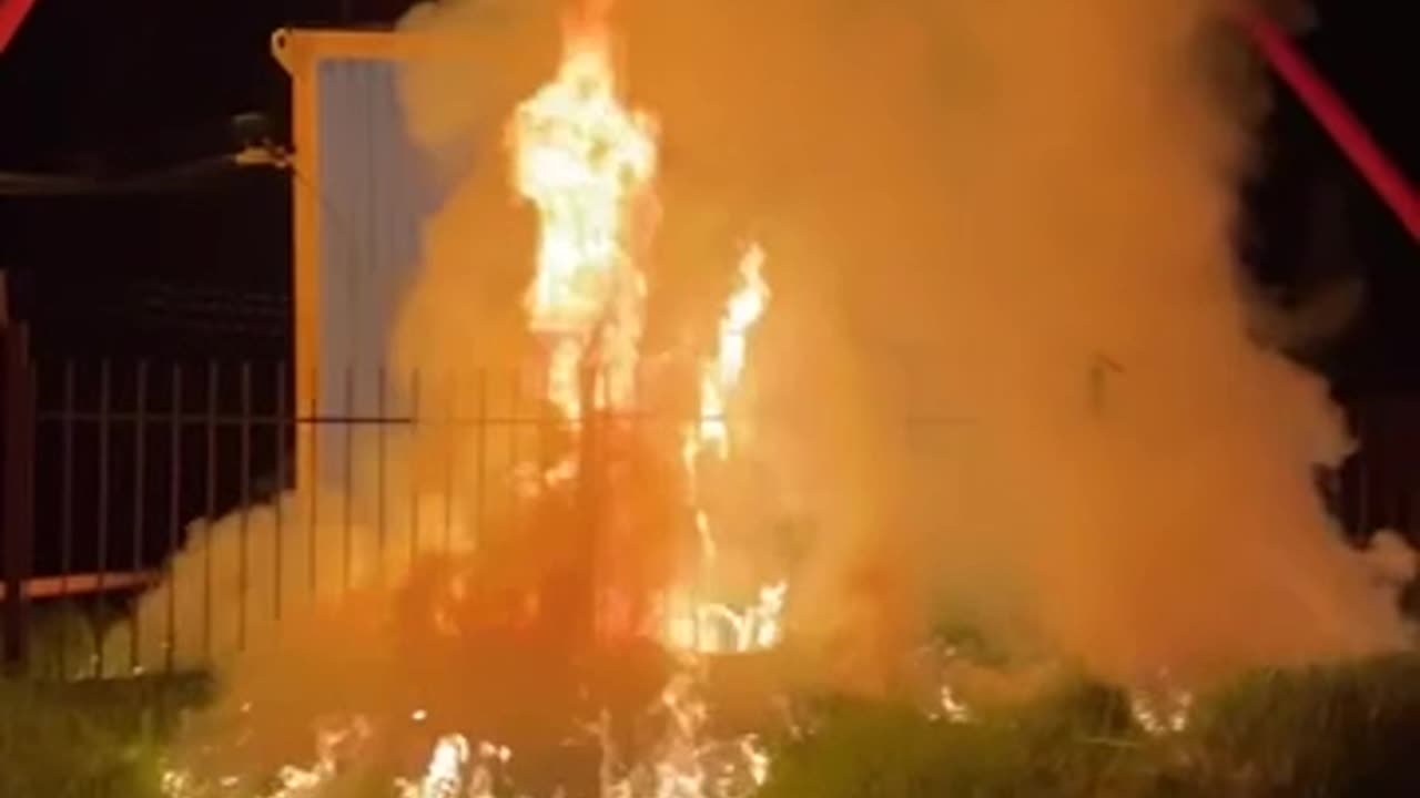 Anti-Putin Partisans Set Fire To Electrical Substation(Smolensk)