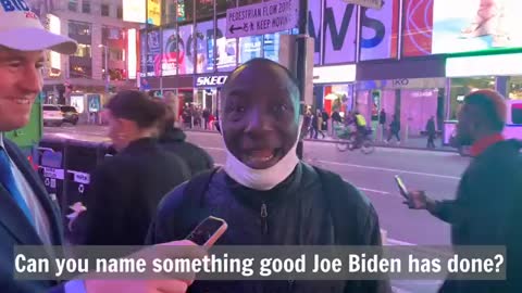 🔥 New Yorkers asked: "Name something good Joe Biden has done as President".