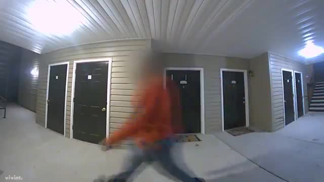 Surveillance shows man exposed, lurking around apartments
