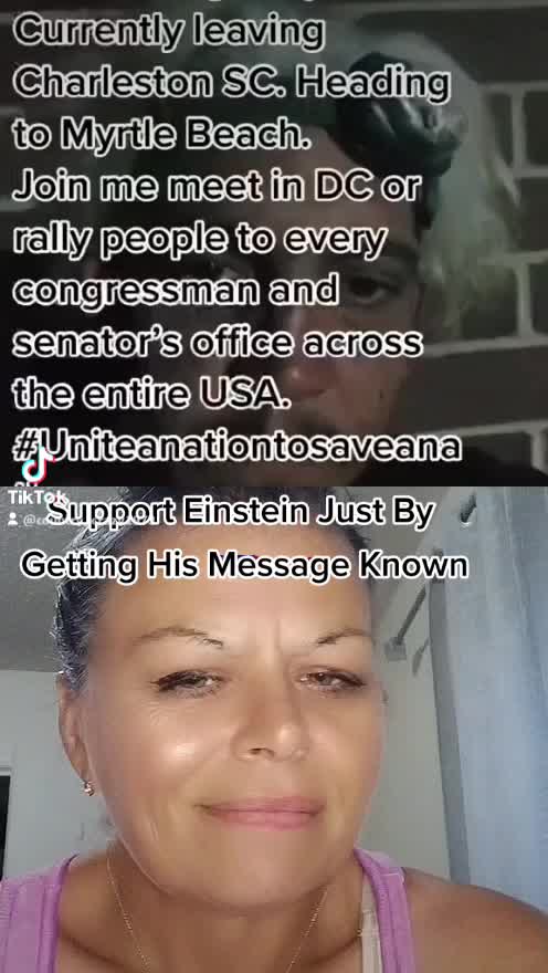 Patriot Einsteins walk of a thousand miles to Washington DC