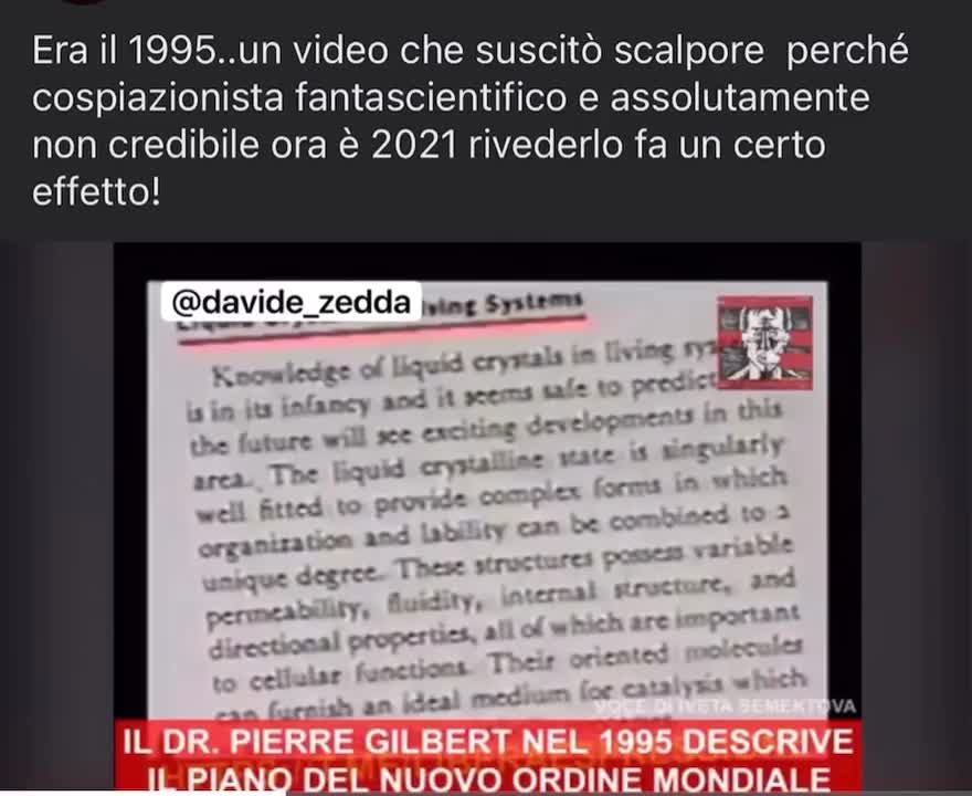 Il progetto pandemico. Dr. Pierre Gilbert 1995.