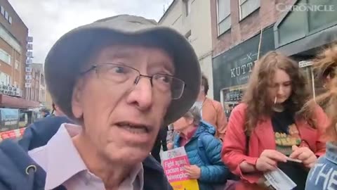 Reform UK leader Nigel Farage arrived in Barnsley