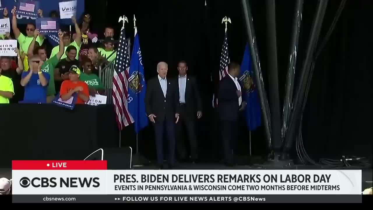 Biden delivers remarks on Labor Day in Pennsylvania and Wisconsin