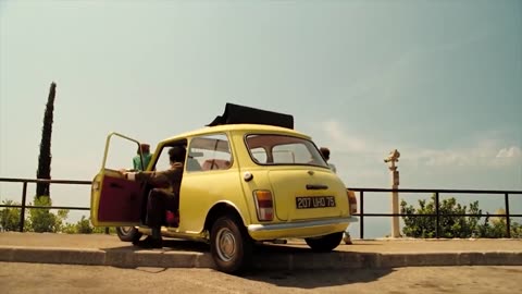 Mr. Bean European car journey... Mr. Bean rear unseen video