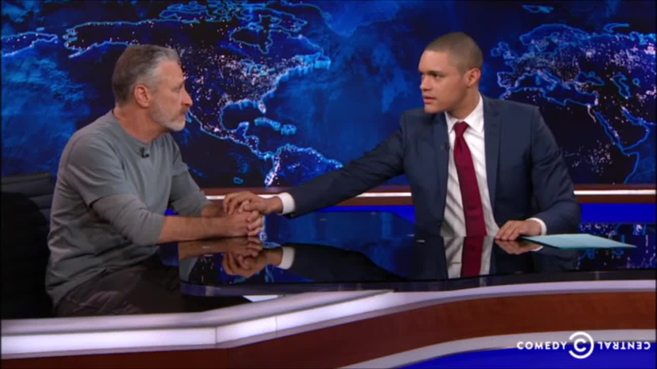 The Daily Show With Jon Stewart ('99) / Trevor Noah ('16) Intro Mashup