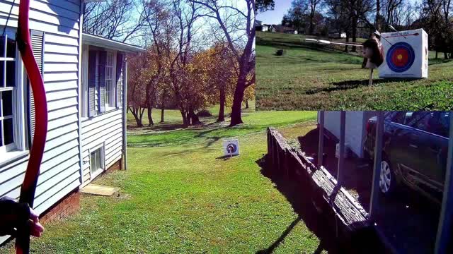 Shooting A Red Head with My PVC Bow