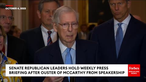 BREAKING- MCCONNELL SAYS 'YOU HAVE TO GET RID' OF MOTION TO VACATE SPEAKER AFTER MCCARTHY OUSTER