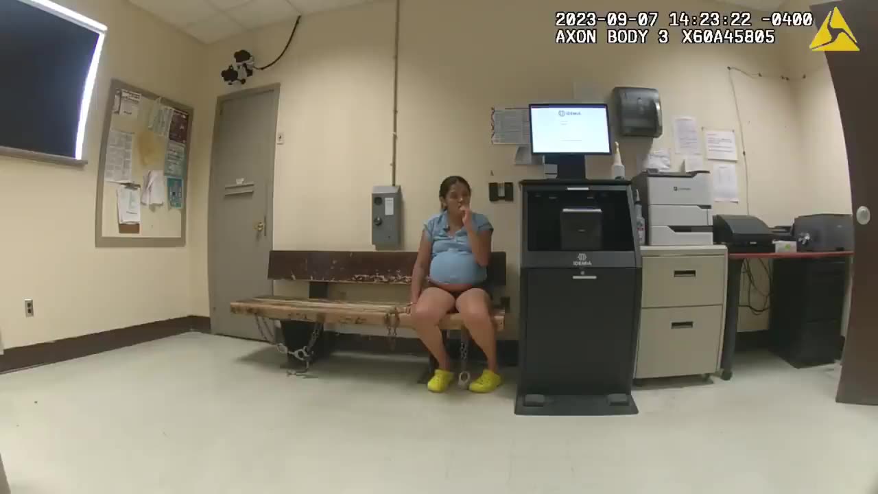 Pregnant illegal arrested for shoplifting.