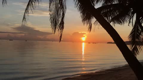 Watching the sunrise in Boracay