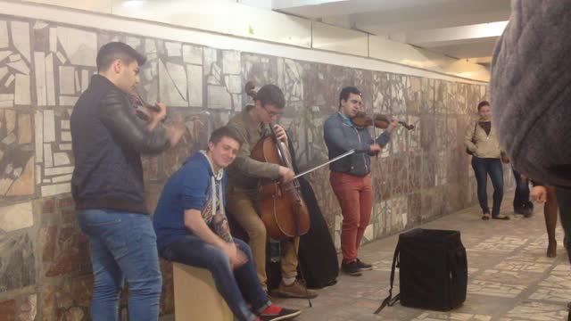 Street Musician in Subway