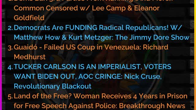 7/3 leftists.today: Dems Ban 3rd Parties From Running (+ More) | Guaidó: Failed US Coup in Venezuela