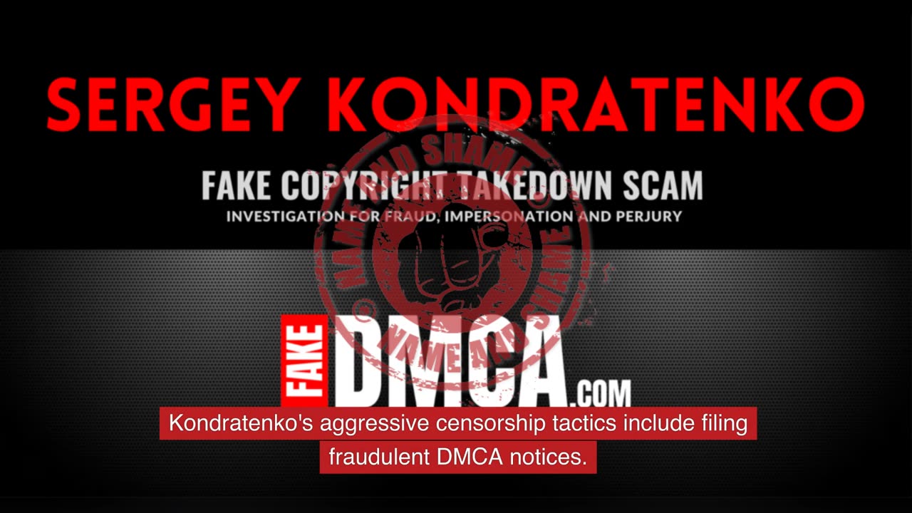 Sergey Kondratenko’s Fraudulent Attempts to Conceal Critical Content