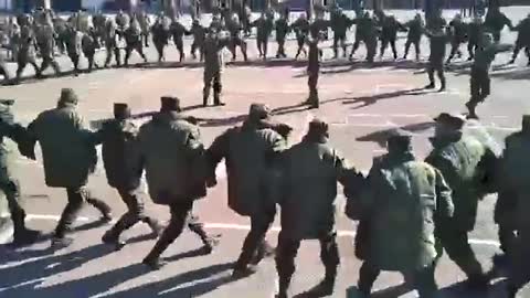 Male national Yakut dance on the street