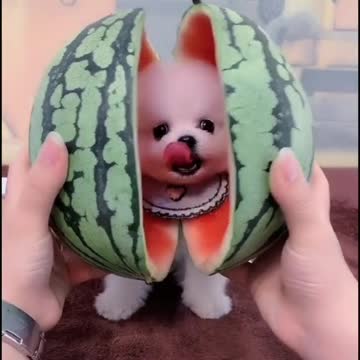 كلب ابيض جميل