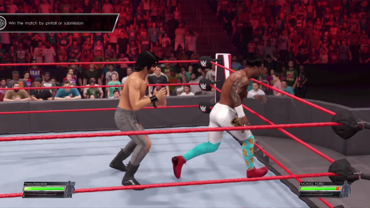 wwe2k22 myrise walkthrough part 23 Vs montez ford