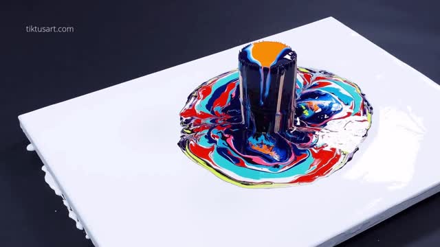 Pour Paint Into Toothpick