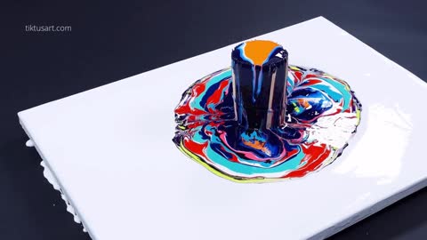 Pour Paint Into Toothpick