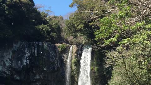waterfall in jeju