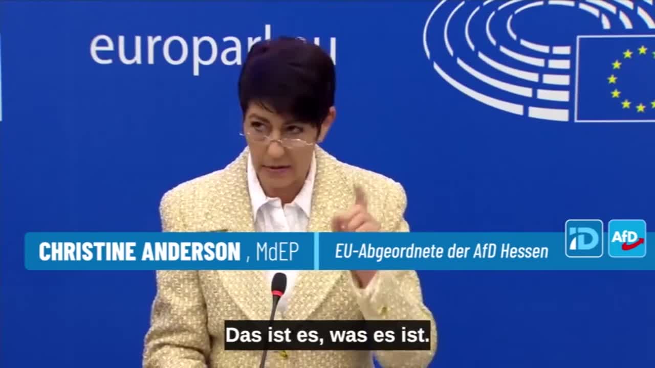 MEP Christine Anderson: I Will Not Inject a Poisonous Substance into My Body