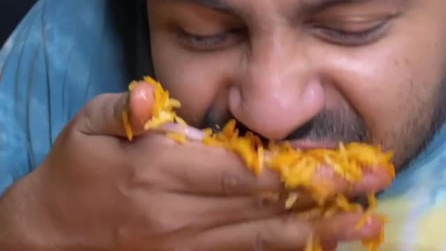 Chicken Biryani Eating Challenge #shorts #rumble