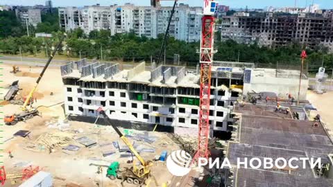 Construction Is On Schedule For The 6 Housing Blocks For The Residents of Mariupol