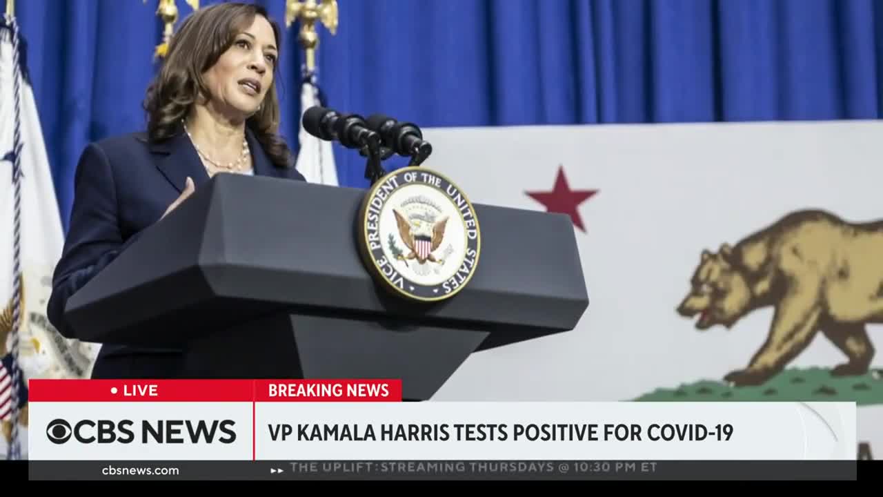 Vice President Kamala Harris tests positive for COVID-19