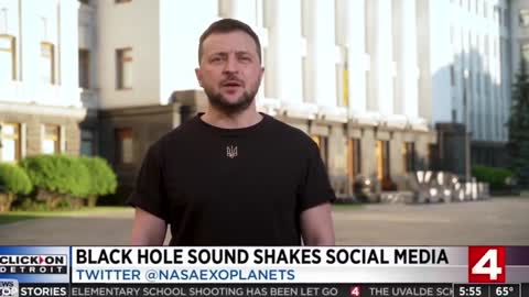 Local News Trolls Zelenskyy With "Sound of a Black Hole"