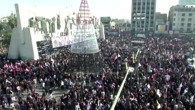 Thousands in Iraq mark year since Soleimani's killing