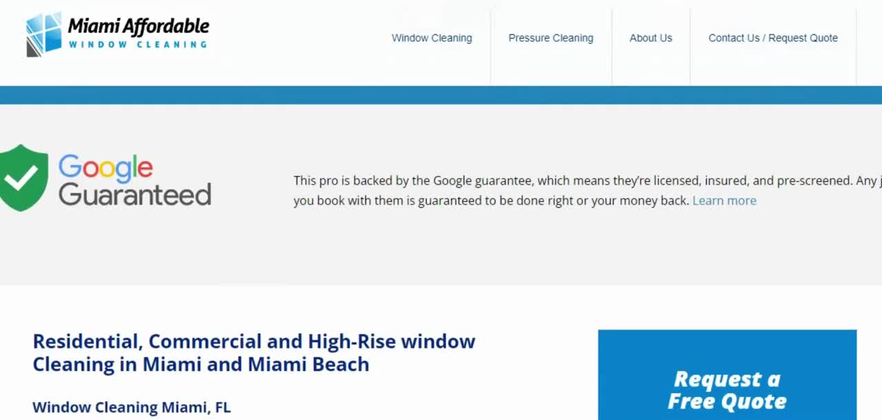 Window Cleaning in Sunny Isles