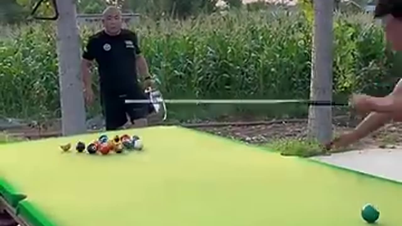 Weirdest pool game on the internet