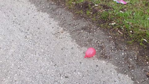 EXPERIMENT WATER BALLOONS IN 100°C MOTORCYCLE EXHAUST