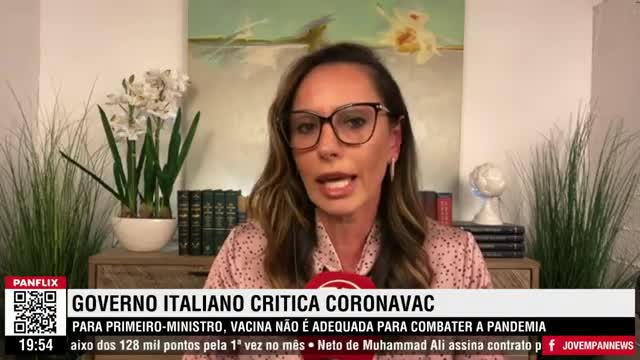 Premiê da Itália diz que CoronaVac não é adequada para a pandemia