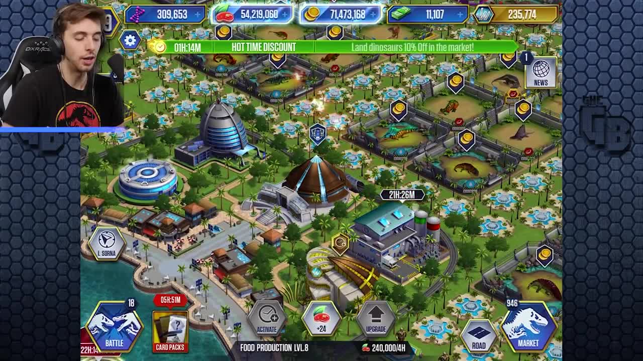 unlocked and maxing sanosaures!!!! jurrassic world_the game