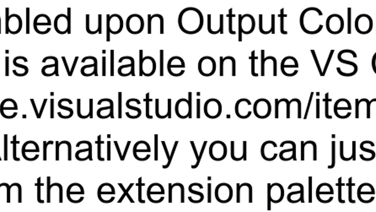 Can I get ANSIcodebased colored output for tasks in VS Code39s Output Panel