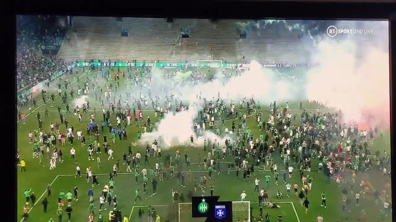 Violent scenes in French football, the team with the story falls out of category