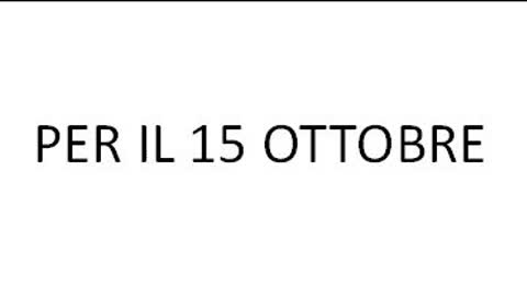 Audio X IL 15 OTTOBRE fonte: Sò[QQ]uadro Channel ( telegram )