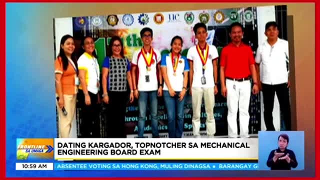 Dating kargador,topnotcher sa MechanicalEngineering LicensureExam