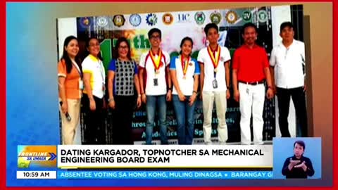Dating kargador,topnotcher sa MechanicalEngineering LicensureExam