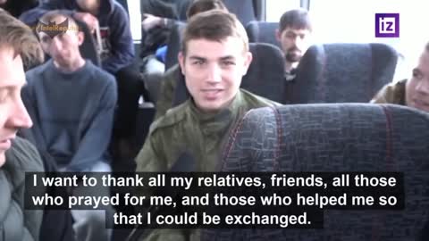 INITIAL footage shows Russian servicemen RELEASED from Ukrainian captivity