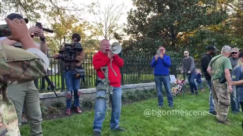 Protesters Across From Georgia's Governor's Mansion.