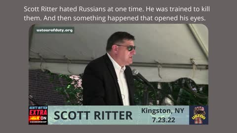 Scott Ritter in Kingston, NY: Making friends with an enemy