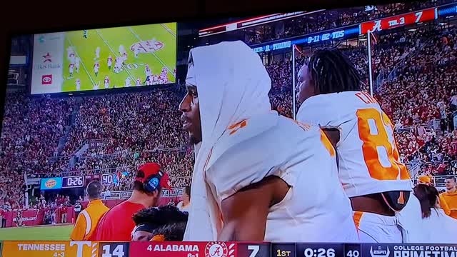 Alabama vs Tennessee end of 1qt