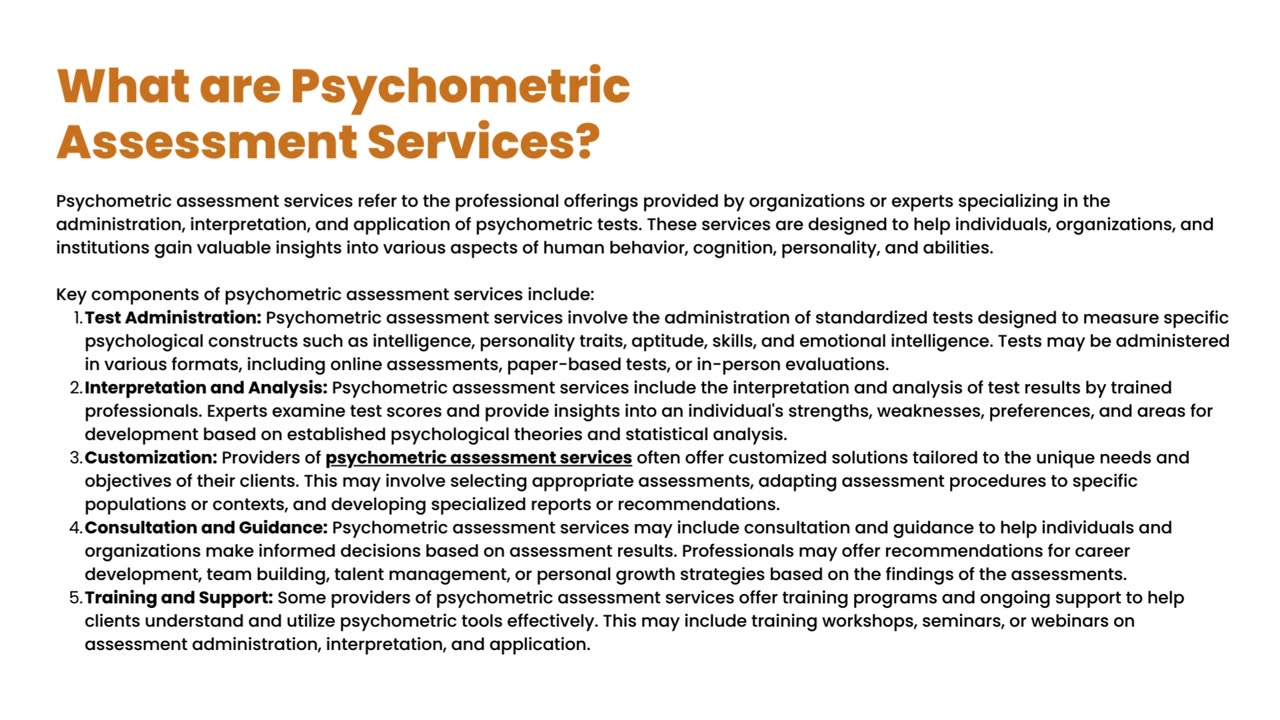 Psychometric Assessment Services: Unveiling Insights into Human Potential