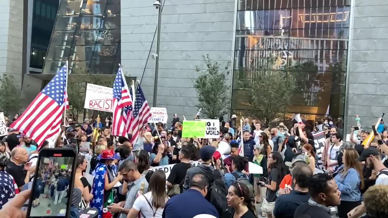 NEW YORKERS march against unconstitutional mandates Oct 16