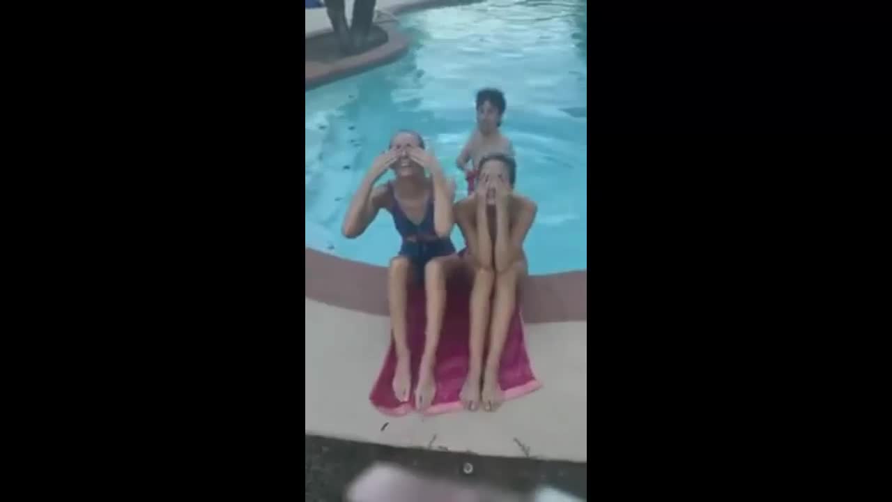 Girls get SOAKED 💦👙