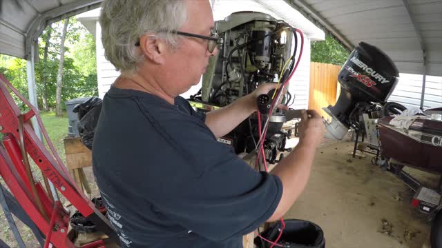 1967 Mercury Thunderbolt 950 95 hp removing the wiring harness part3