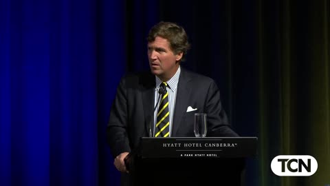 Tucker Carlson Responds to Julian Assange’s Release During Australia Speech