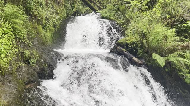 The Mighty Shepperd's Dell Waterfall – Columbia River Gorge National Scenic Area – 4K